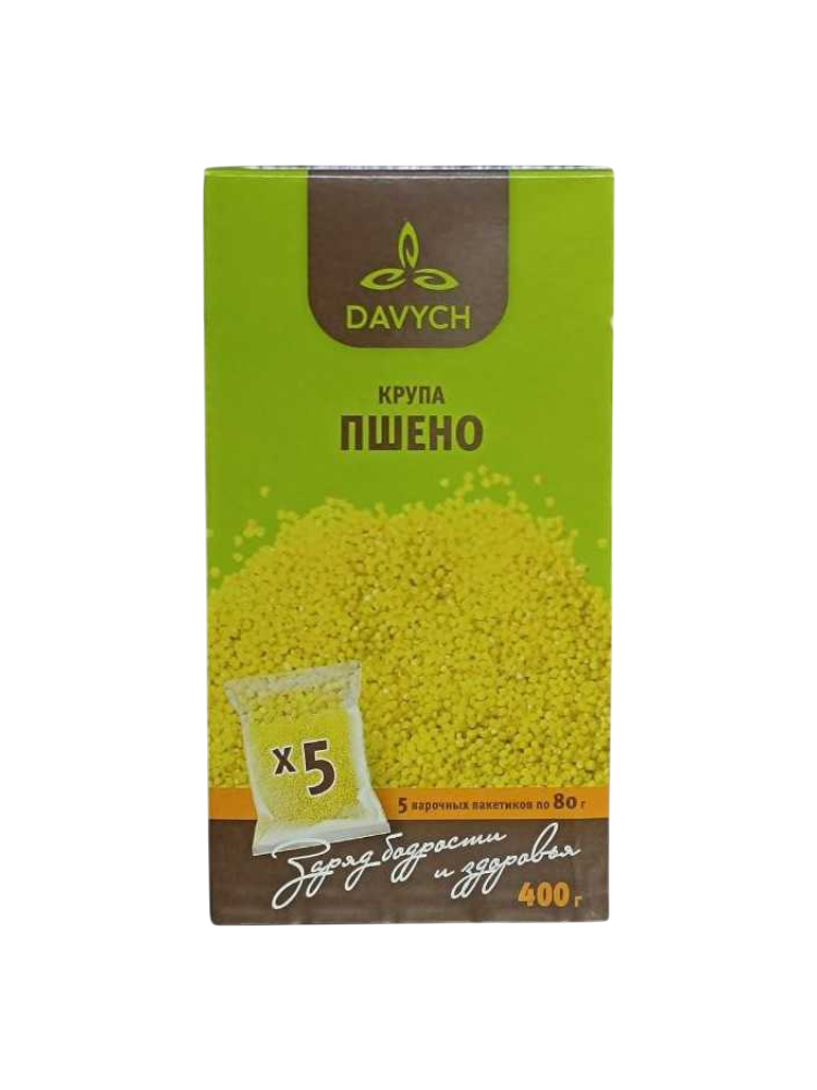 КРУПА DAVYCH ПШЕНО 400Г КОР