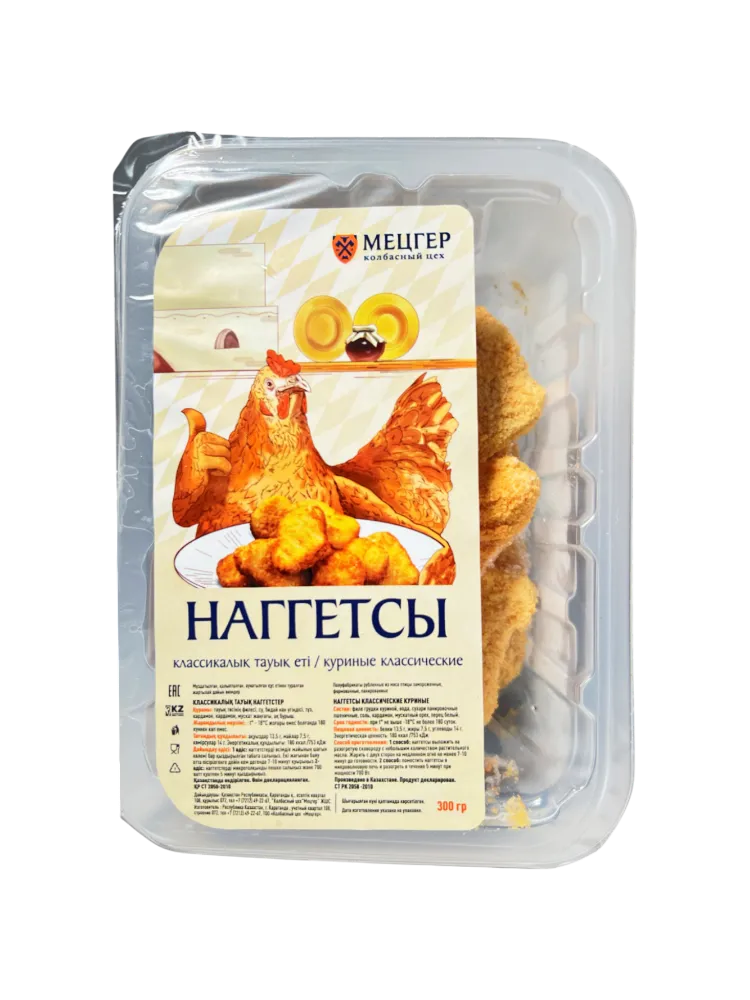 НАГГЕТСЫ МЕЦГЕР 300Г КЛАССИЧЕСКИЕ 