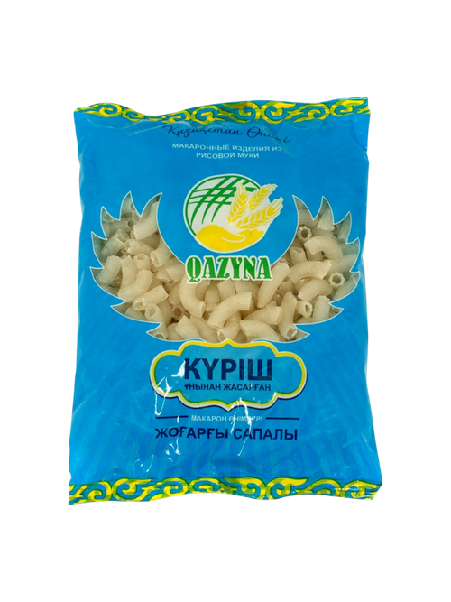 МАКАРОНЫ QAZYNA РИСОВЫЕ РОЖКИ 8 350ГР