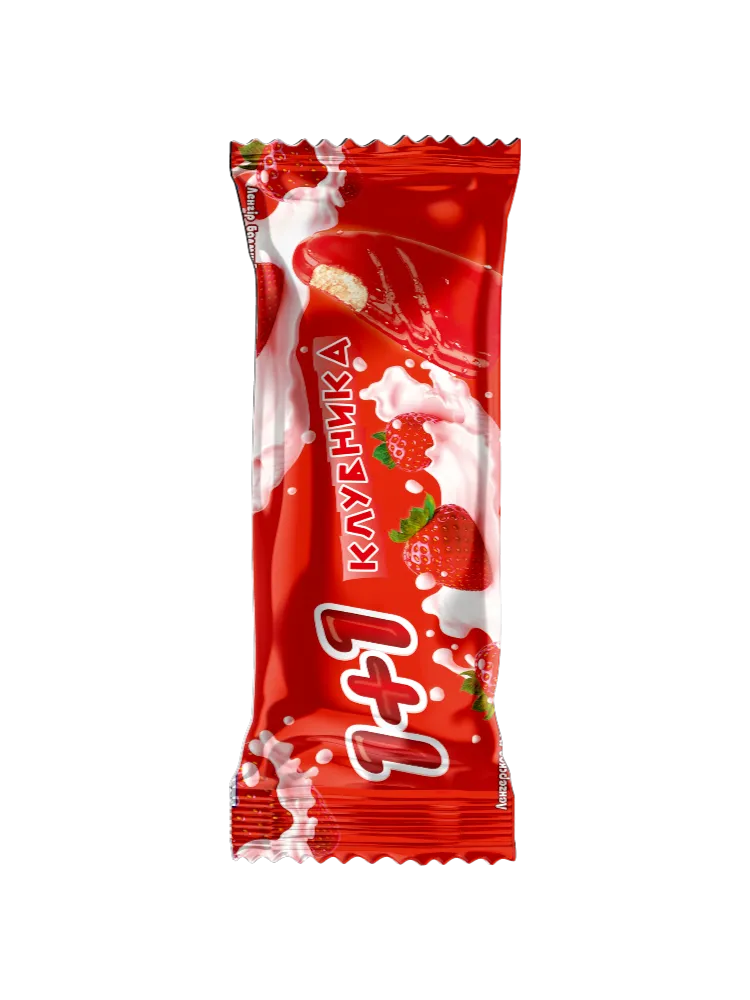 МОРОЖЕННОЕ ЛЕНГЕРСКОЕ 80Г 1+1 КЛУБНИКА