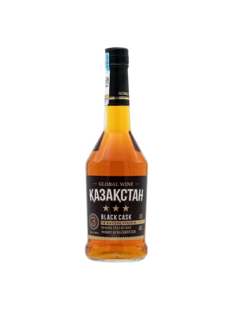 КОНЬЯК GLOBAL WINE 0,18Л КАЗАХСТАН BLACK SPECIAL 40% - фото 1