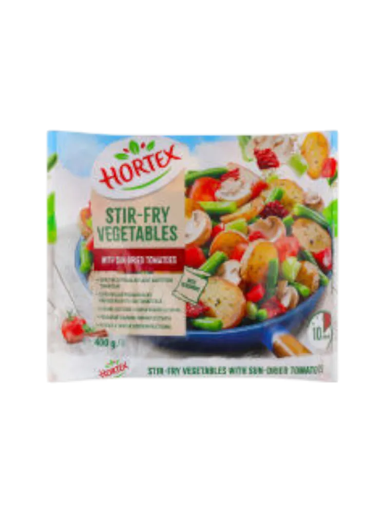 ОВОЩИ Д/ЖАРКИ HORTEX 400Г С СУШЁННЫМИ ПОМИДОРАМИ