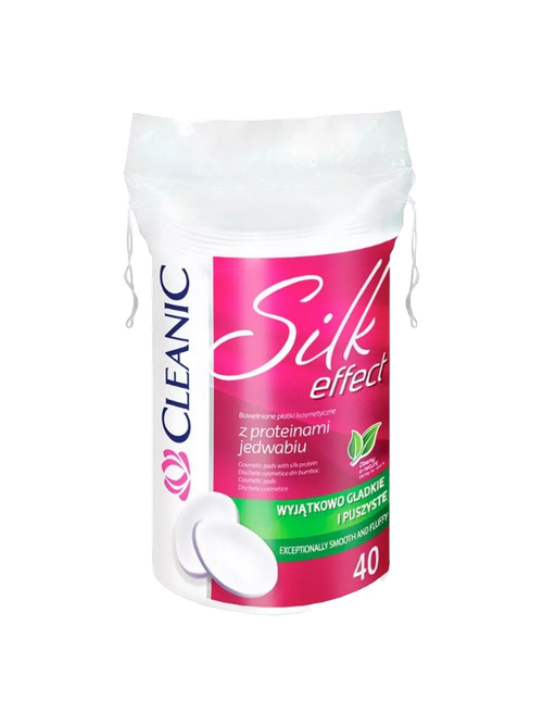 ДИСКИ ВАТН CLEANIC SILK EFFECT ОВАЛЬНЫЕ 40ШТ