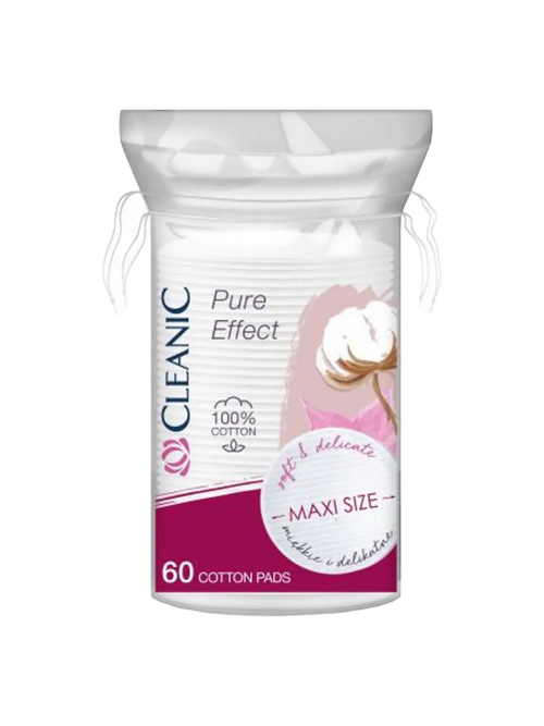 ДИСКИ ВАТН CLEANIC PURE EFFECT 60ШТ МАКСИ РАЗМЕР