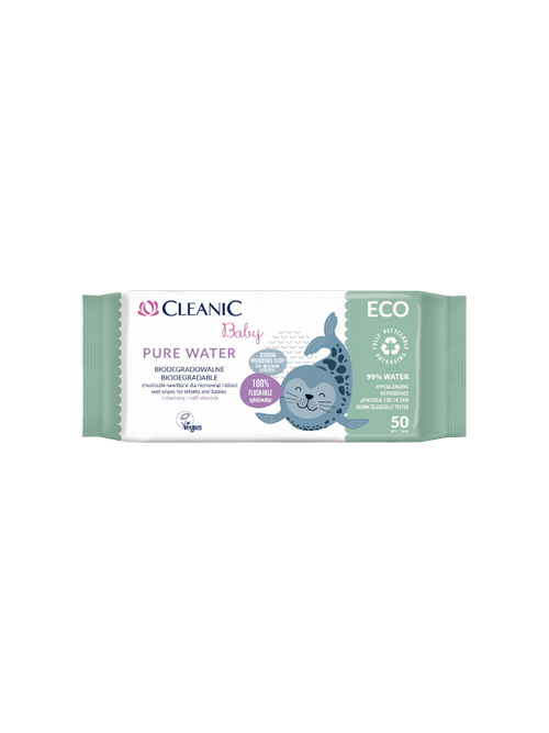 САЛФЕТКИ ВЛАЖ CLEANIC BABY ECO PURE WATER 50ШТ