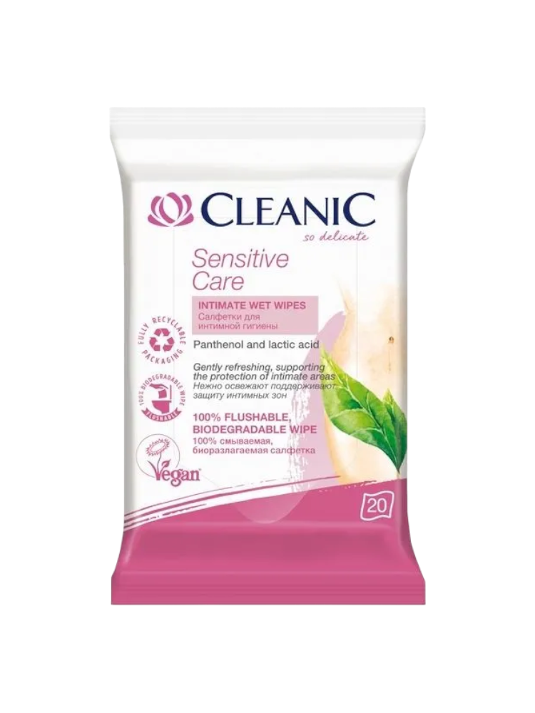 САЛФЕТКИ CLEANIC SOFT ULTRA Д/ИНТИМНОЙ ГИГИЕНЫ 20ШТ