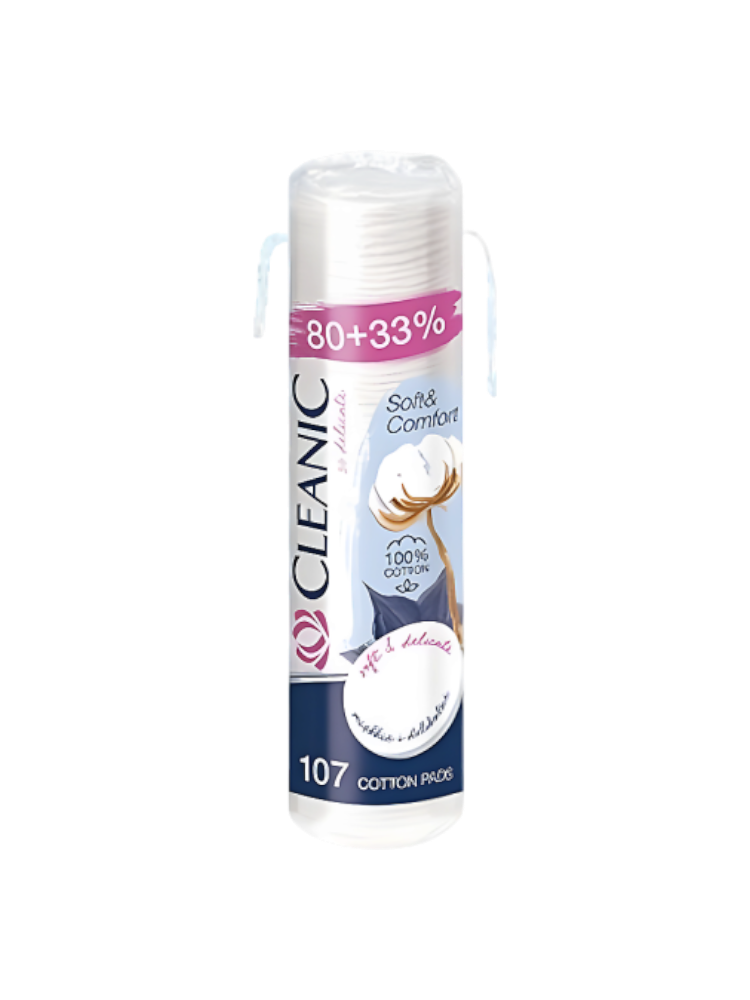 ВАТНЫЕ ДИСКИ CLEANIC SOFT&COMFORT 100ШТ