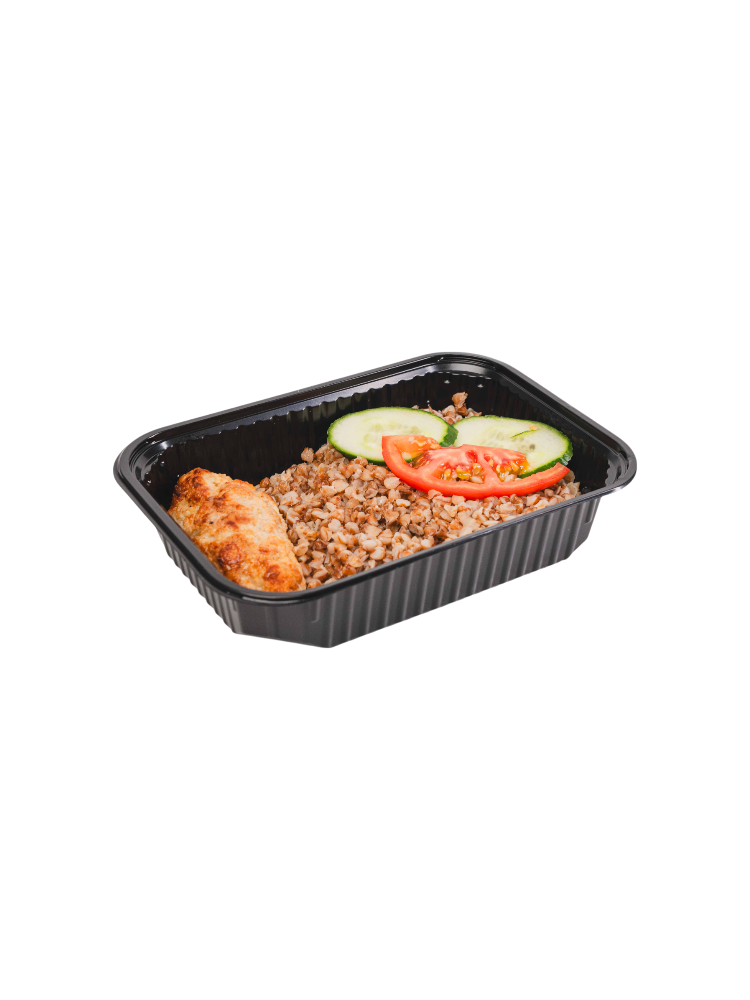КОМПЛЕКСНЫЙ ОБЕД ГРЕЧКА С КУРИНОЙ КОТЛЕТОЙ