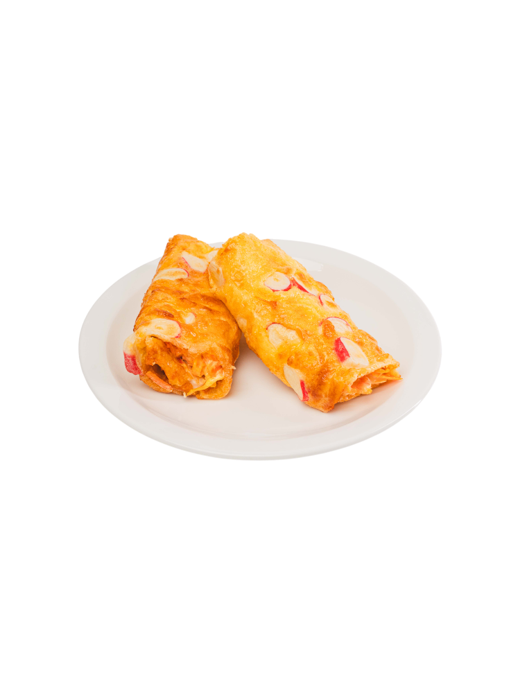 РУЛЕТ ЯИЧНЫЙ С КРАБОВЫМИ ПАЛОЧКАМИ