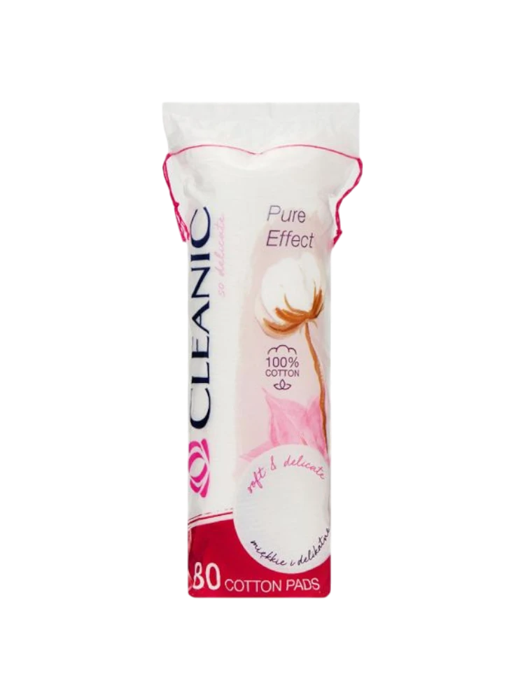 ВАТНЫЕ ДИСКИ CLEANIC 80ШТ КВАДРАТ