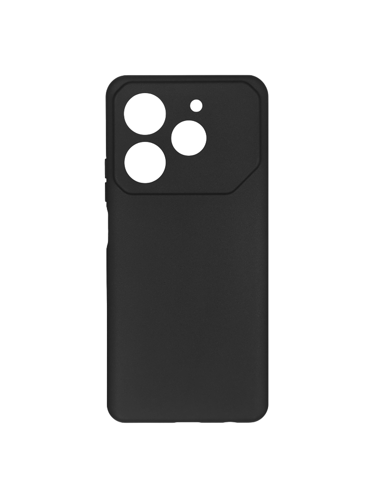 Чехол накладка Borasco Silicone Case матовый для Tecno Pova 6 Neo черный