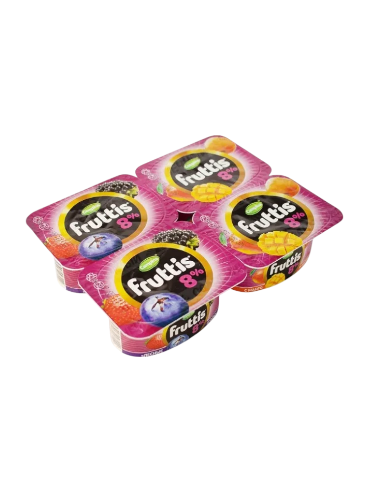 ЙОГУРТ FRUTTIS 115Г 8% ЛЕС ЯГОДЫ АБРИКОС-МАНГО