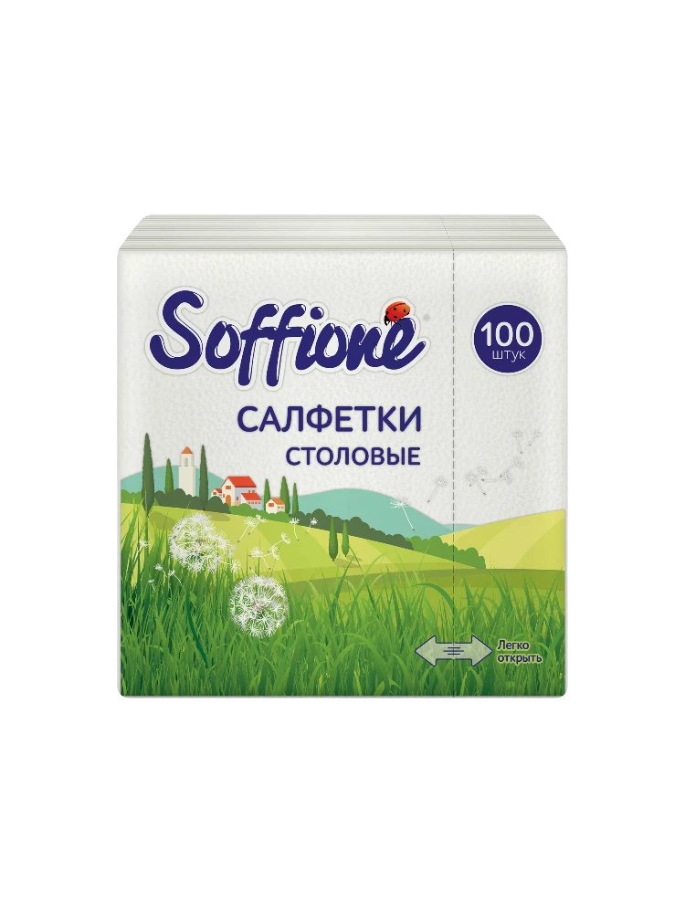 САЛФЕТКИ БУМ SOFFIONE 100ШТ 1СЛ