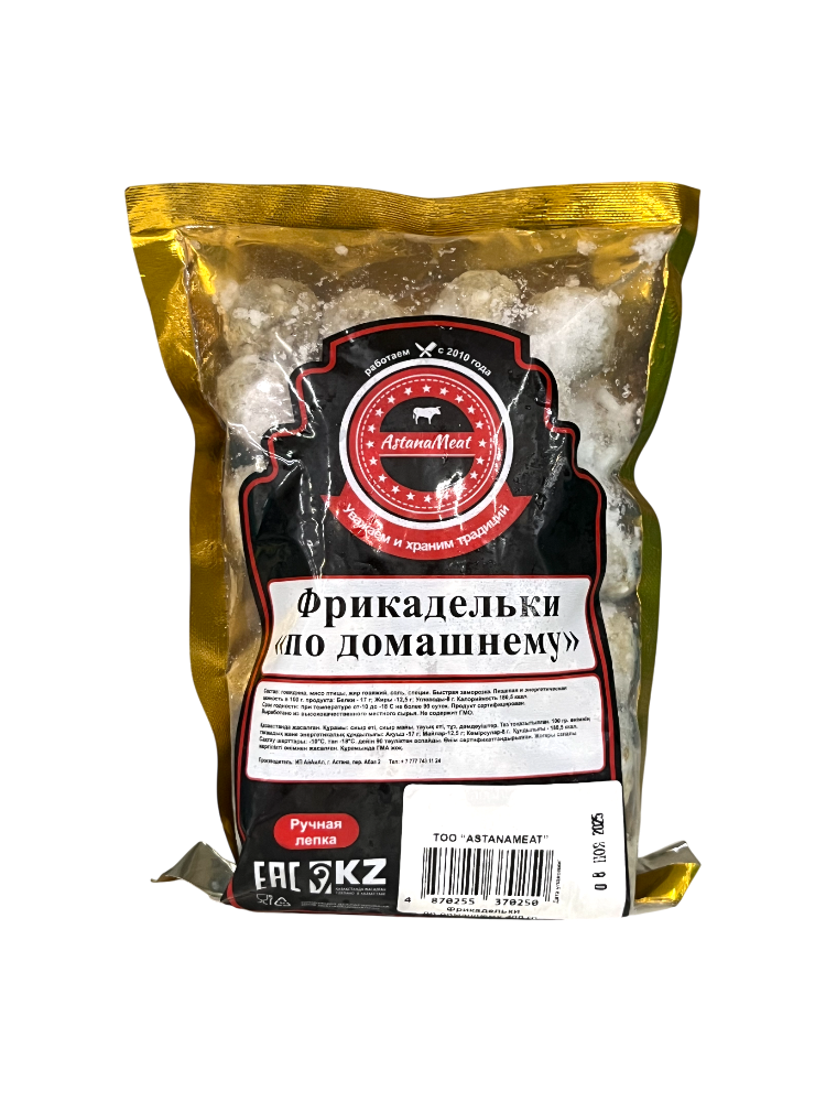 ФРИКАДЕЛЬКИ ASTANAMEAT ПО ДОМАШНЕМУ 400Г