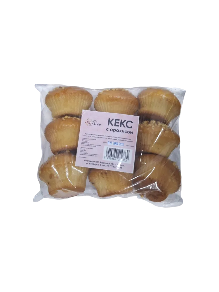 КЕКС AICO С АРАХИСОМ 400Г
