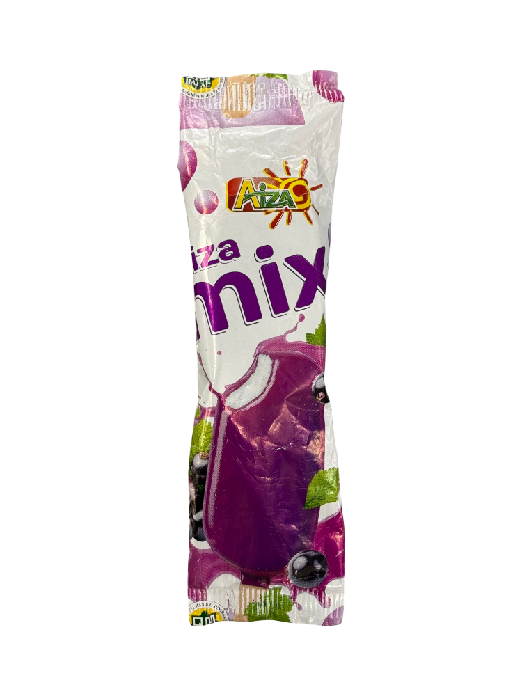 МОРОЖ AIZA MIX 50Г В ФРУКТОВОЙ ГЛАЗУРИ СМОРОДИНА