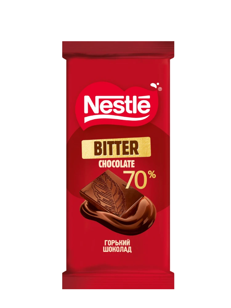 ШОКОЛАД NESTLE 82Г ГОРЬКИЙ 70%  - фото 1