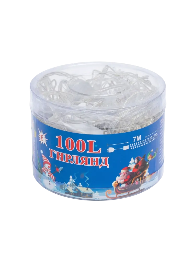 Новогоднее украшение лампочки черные 100L