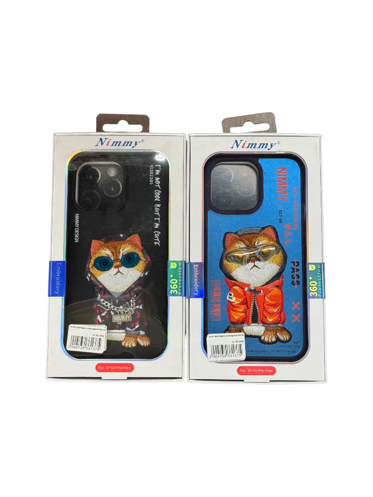 Чехол накладка накладная Nimmy с вышивкой для iPhone