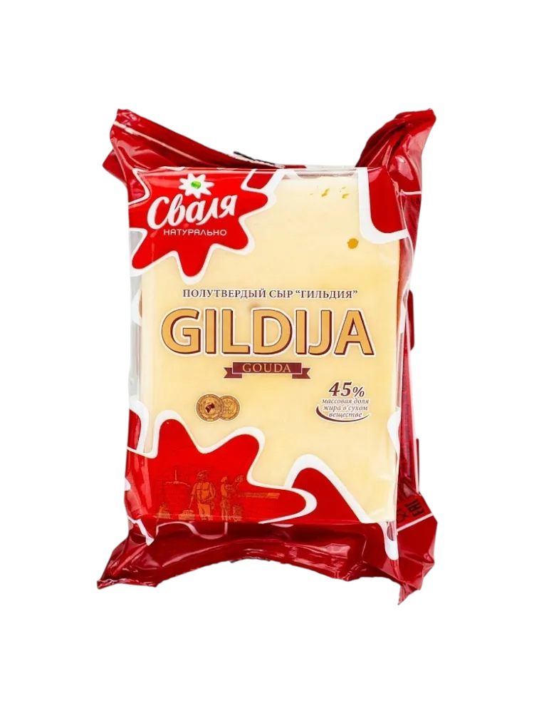 СЫР СВАЛЯ 250Г GILDIJA 45% БРУСОК П/ТВ