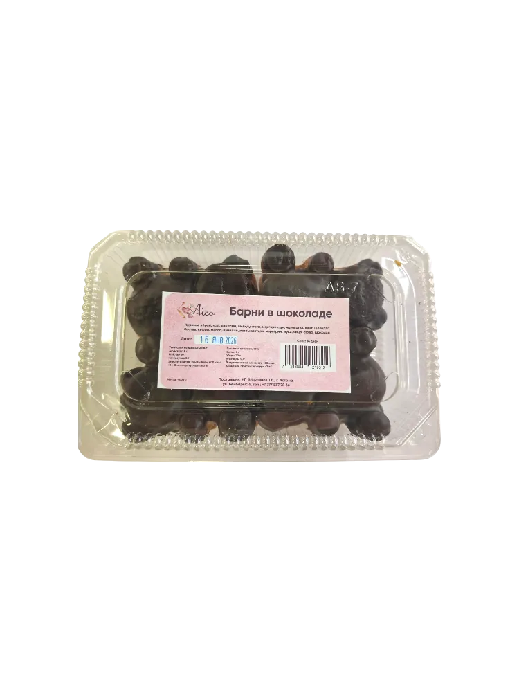 КЕКС AICO БАРНИ В ШОКОЛАДЕ 400ГР