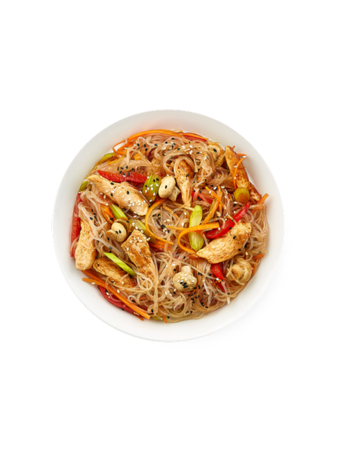 САЛАТ ИЗ ФУНЧОЗЫ И ФИЛЕ КУРИЦЫ