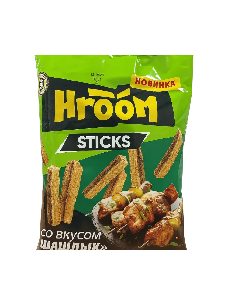 СУХАРИКИ HROOM STICKS 60Г ШАШЛЫК