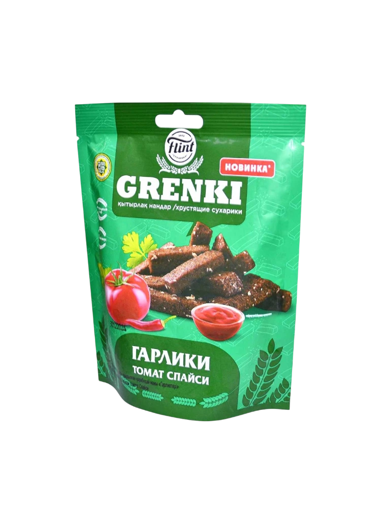 ГРЕНКИ FLINT 90Г ГАРЛИКИ ТАЙСКИЙ ПЕРЕЦ ЧИЛИ