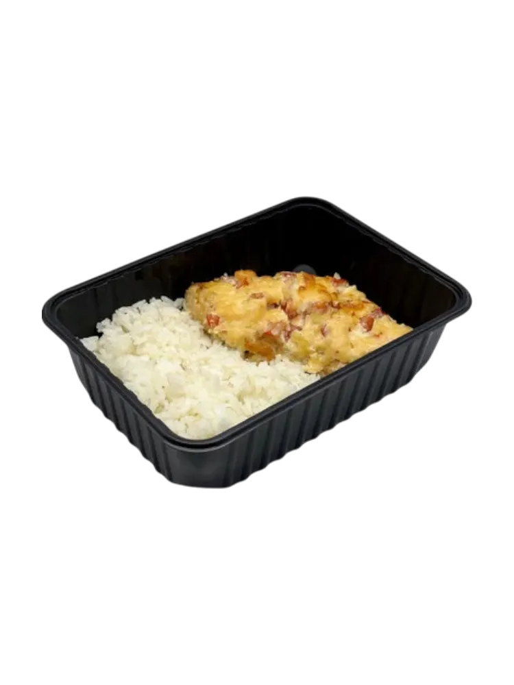  Куриная отбивная с помидором, сыром и рисом  350 г от Pulman