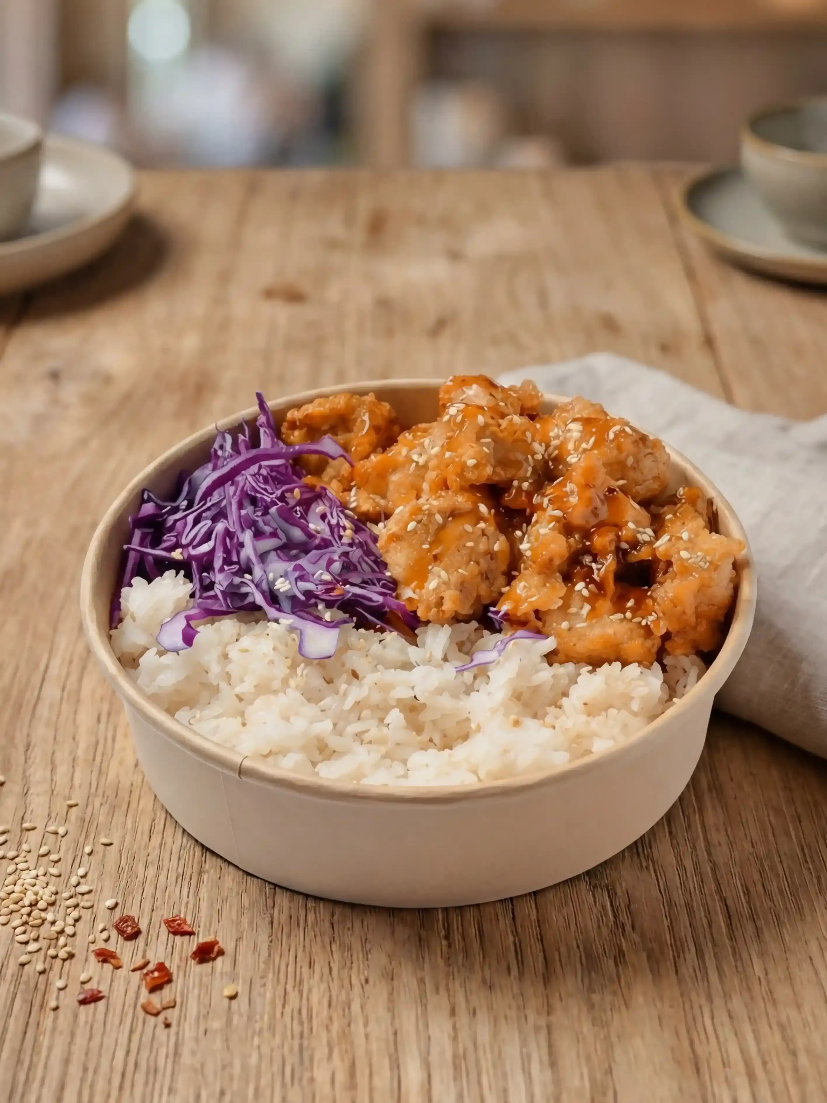 Курочка по-Тайски в кисло-сладком соусе с рисом от Brofood