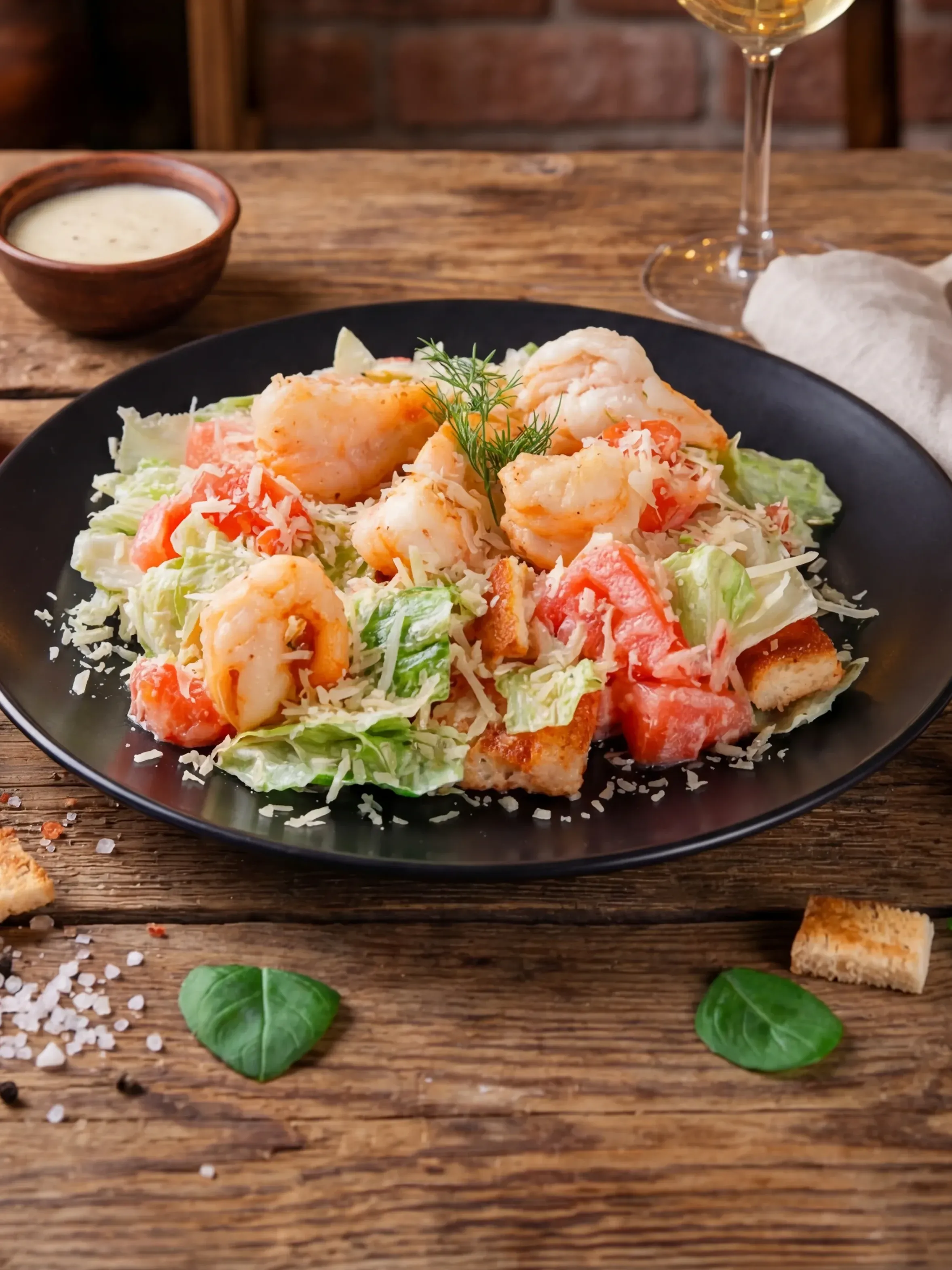Салат Цезарь с креветками 250 гр. от UGLI