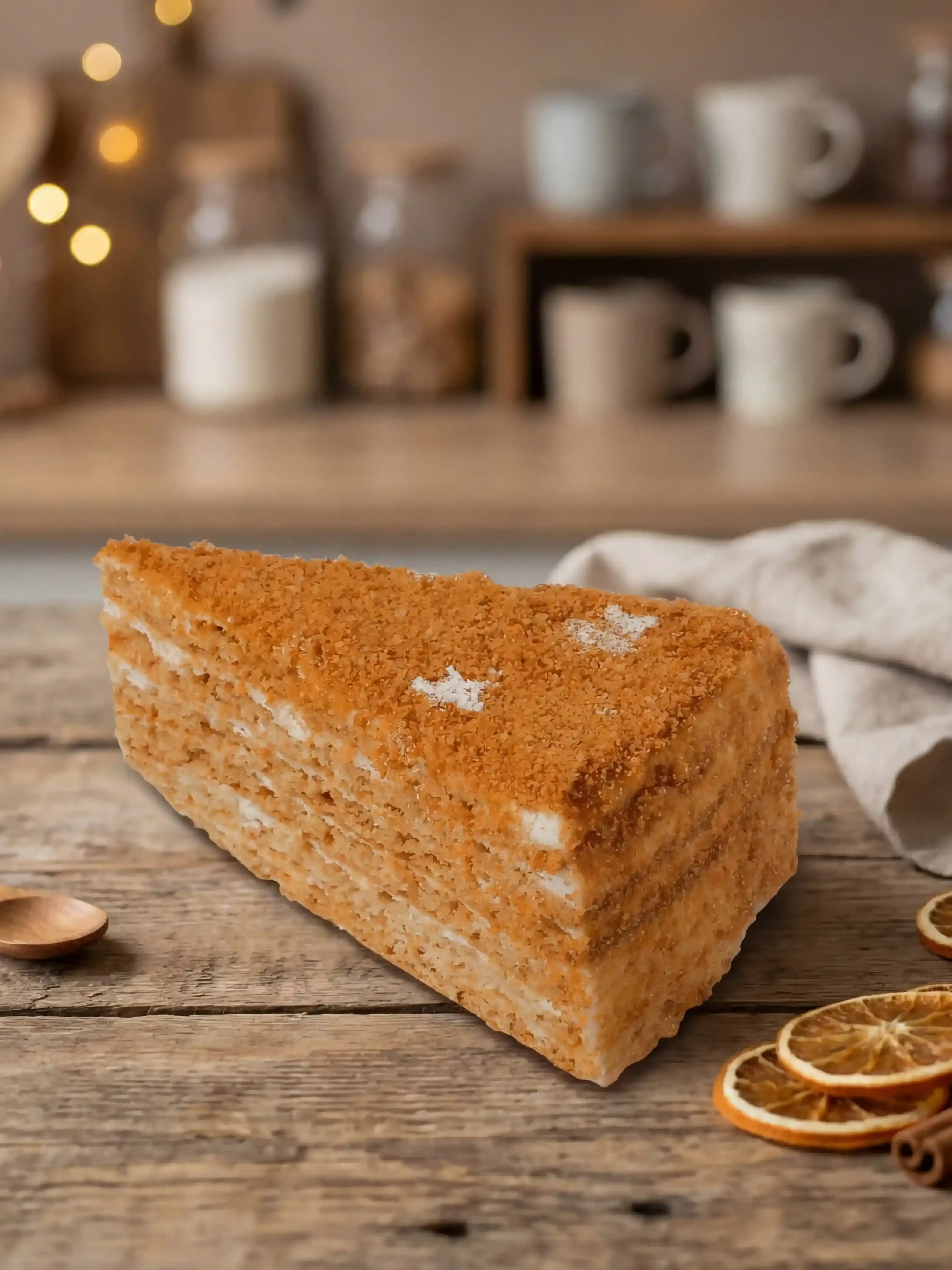 Торт "Медовый со сливочным кремом" от Brofood