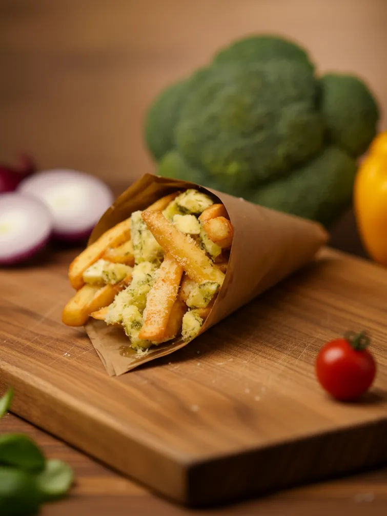 Фри с сыром от Top Doner