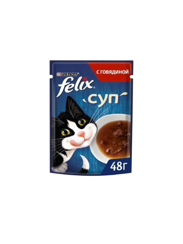 Felix суп с говядиной 48 гр